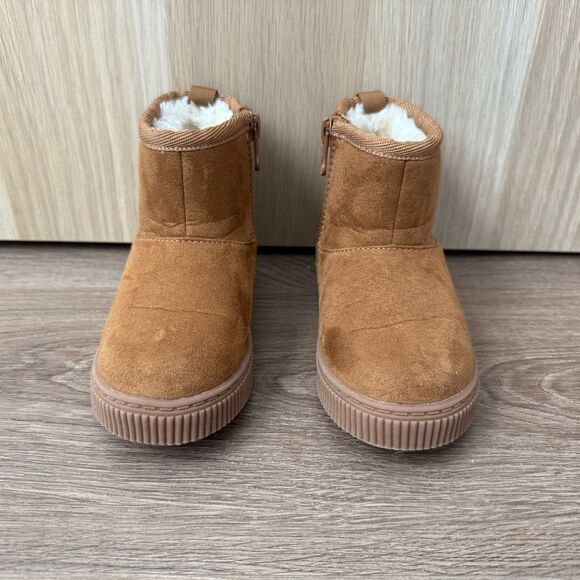 Cat & Jack Tan Faux Suede Winter Boots – Toddler Size 6 - Picture 6 of 12